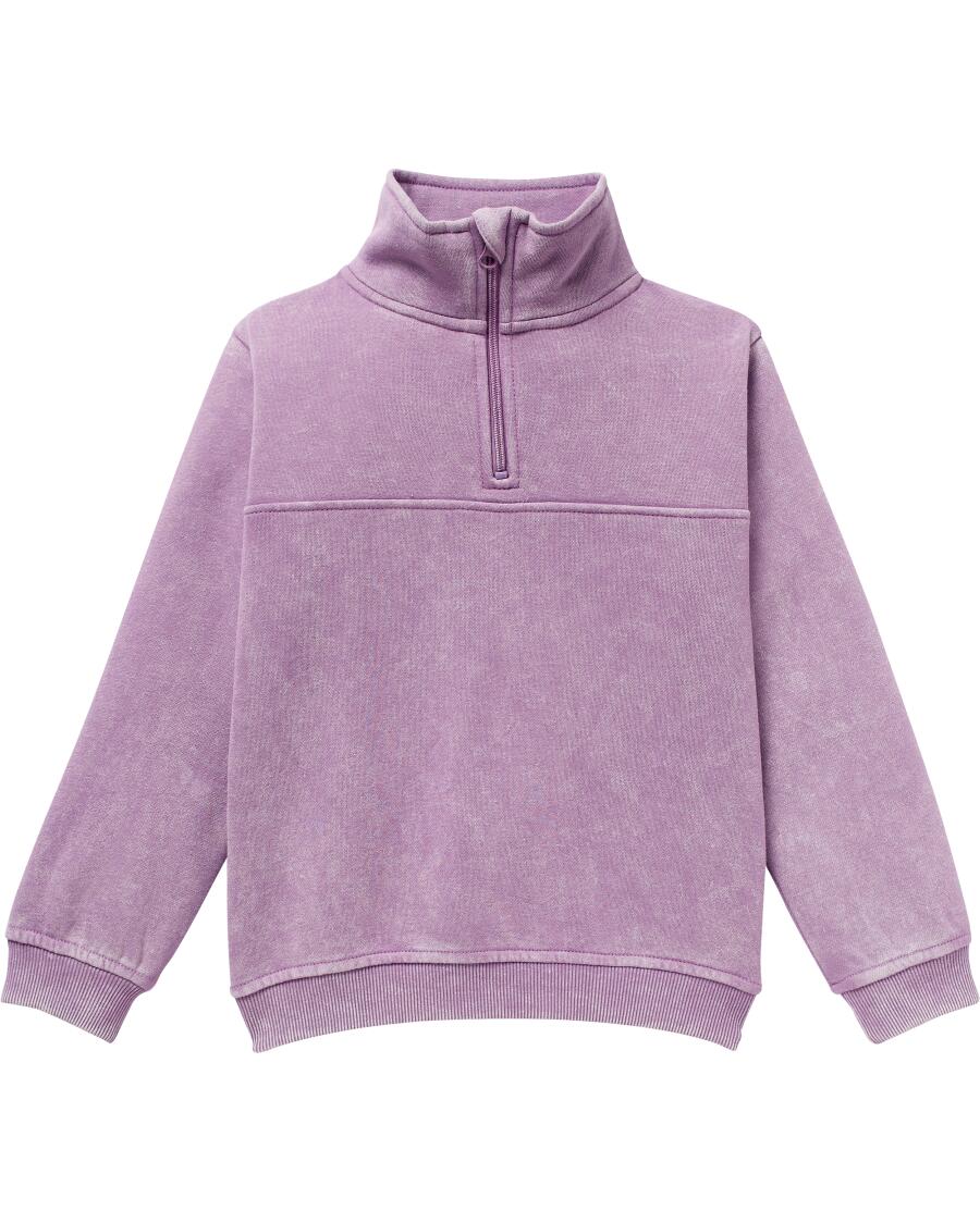 Pullover mit Stehkragen hellviolett