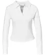 Geripptes Poloshirt