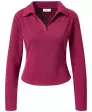 Geripptes Poloshirt