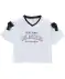 T-Shirt mit Schleifen weiß
