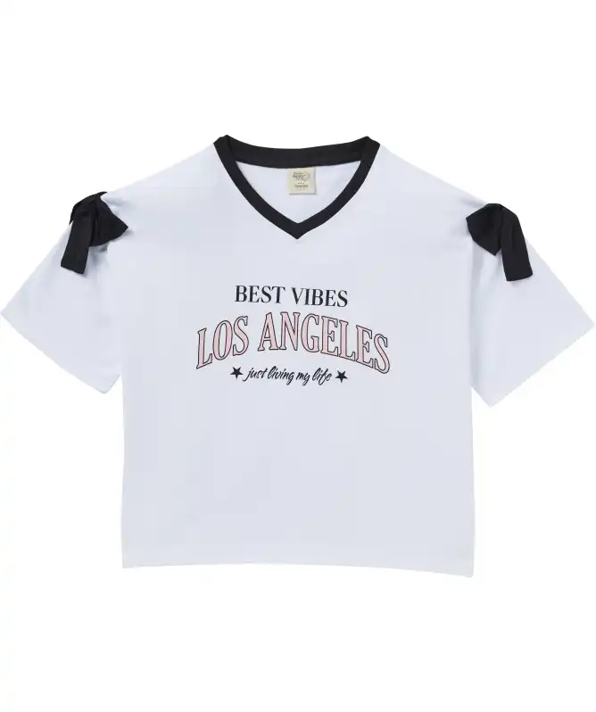 T-Shirt mit Schleifen