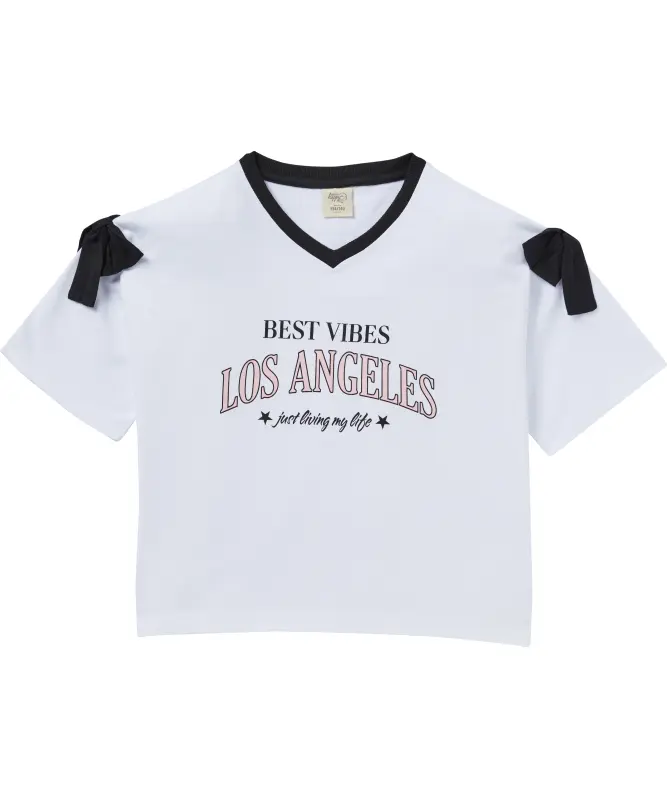 T-Shirt mit Schleifen