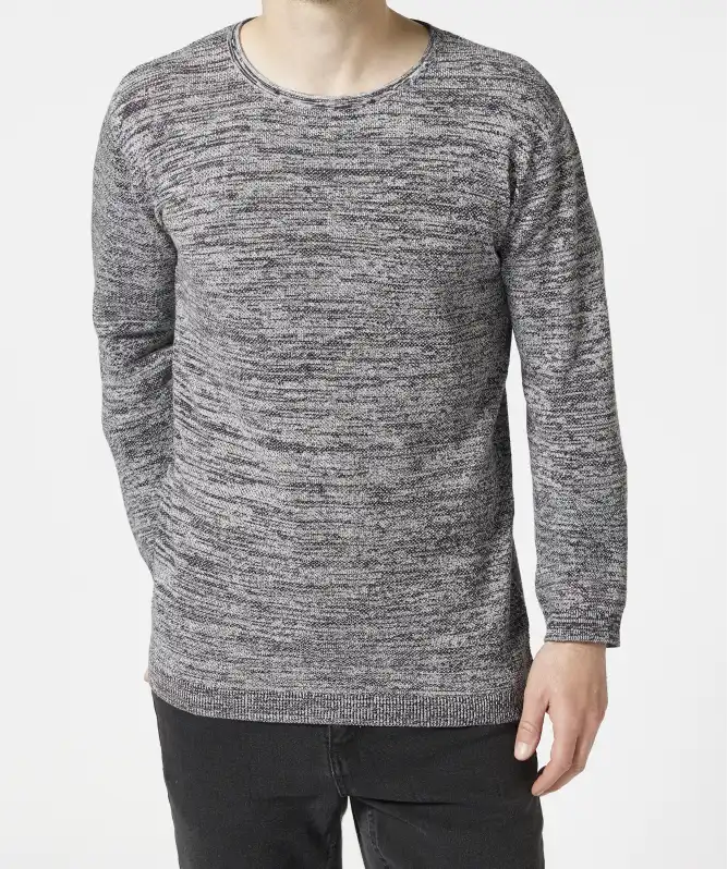 Feinstrickpullover in Melange