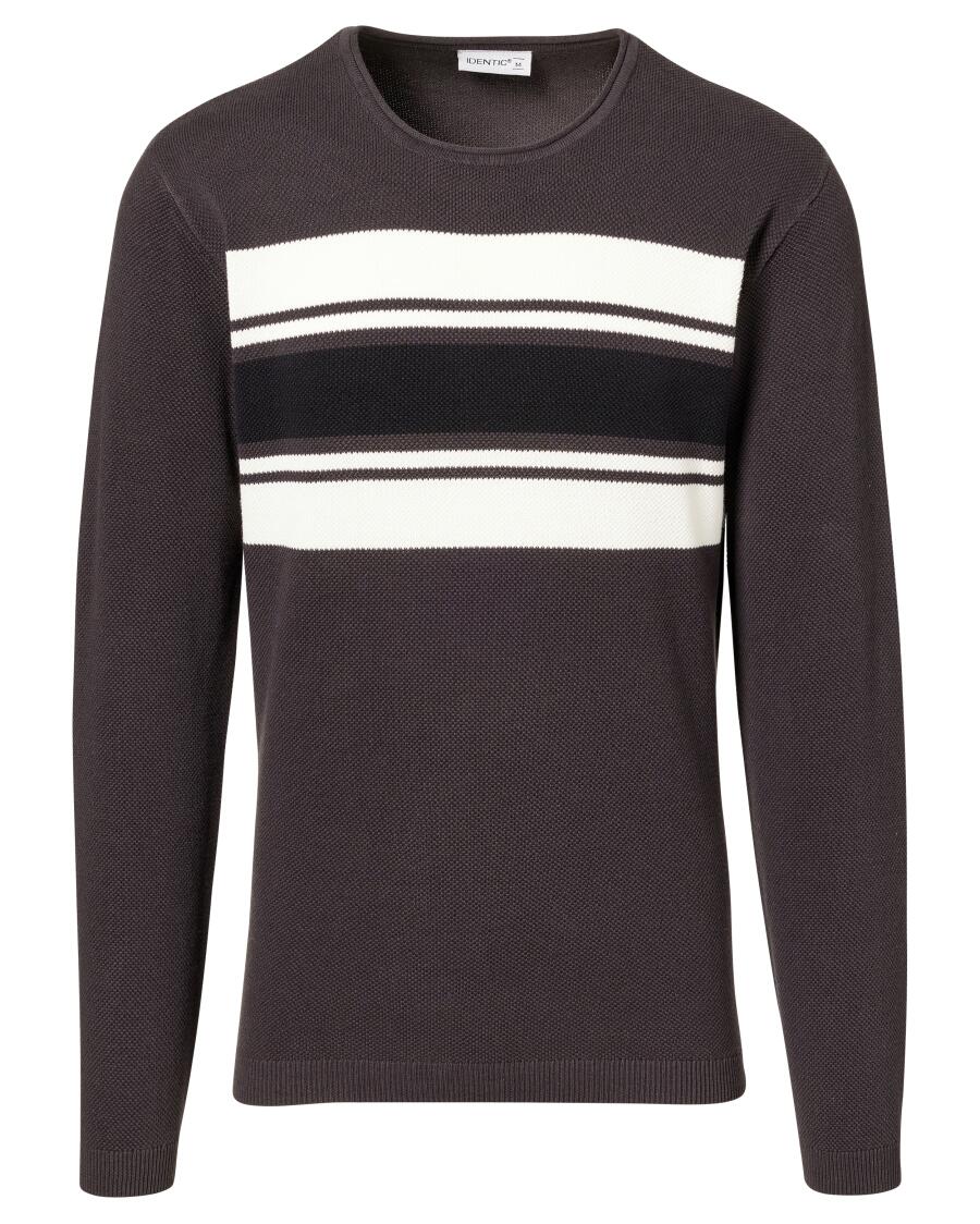 Sweter z cienkiej dzianiny Identic, okrągły dekolt