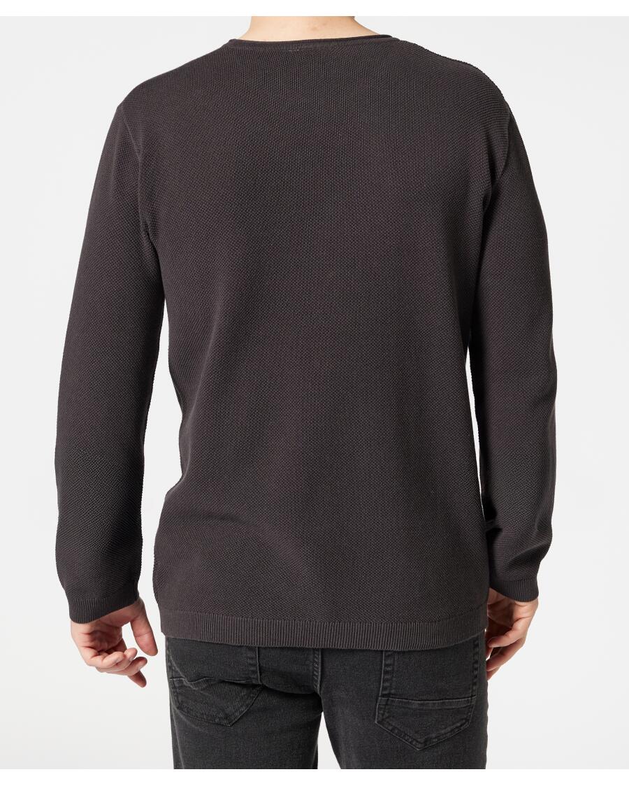 Sweter z cienkiej dzianiny Identic, okrągły dekolt