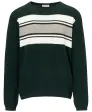 Feinstrickpullover mit Streifen