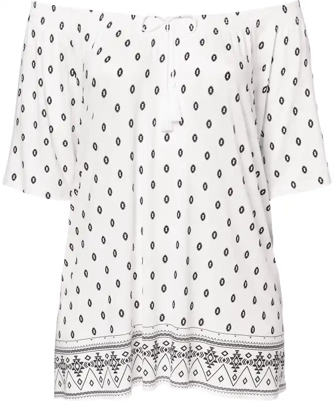 Shirt mit Carmen-Ausschnitt