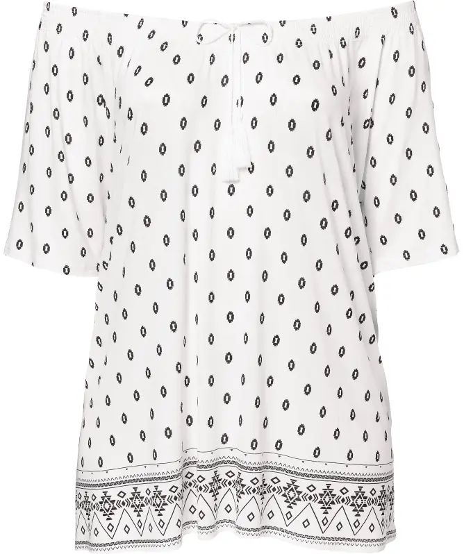 Shirt mit Carmen-Ausschnitt