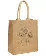 Jute tas met print