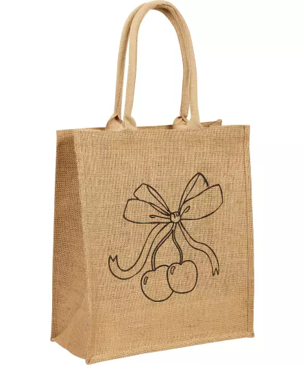 Jutebeutel mit Print