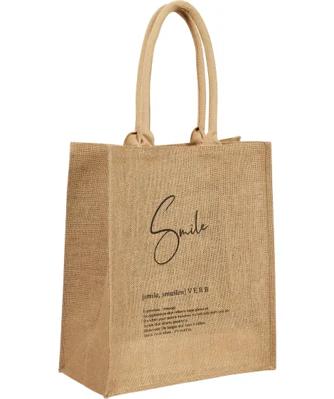 Jutová taška s potiskem