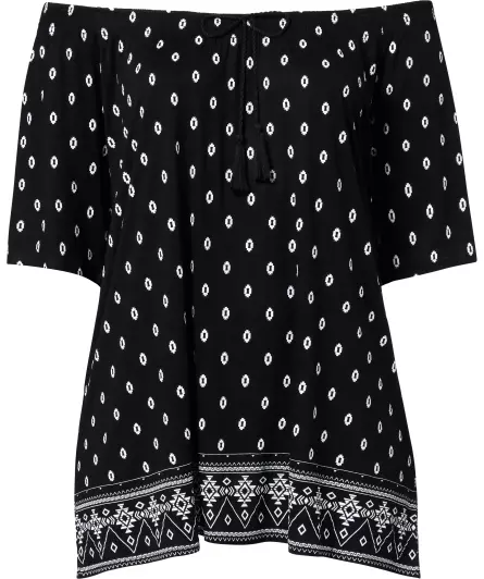 Shirt mit Carmen-Ausschnitt