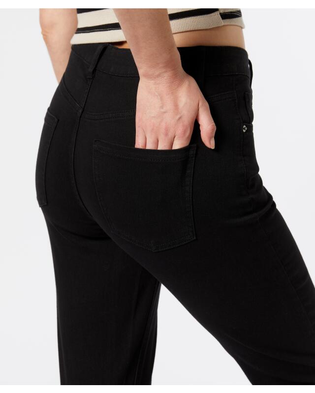 Jean taille haute femme, noir (KiK Jeans High-waist (schwarz)) — KiK, produit allemand authentique au Maroc