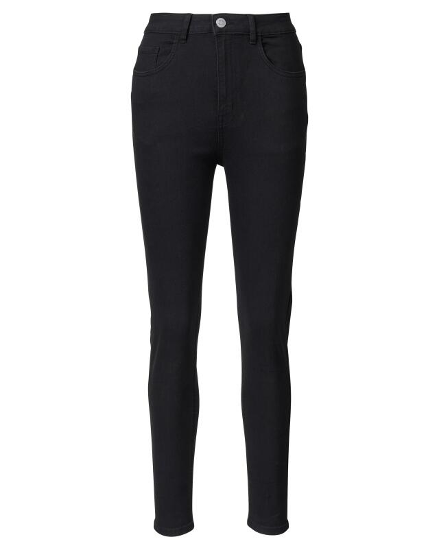 Jean taille haute femme, noir (KiK Jeans High-waist (schwarz)) — KiK, produit allemand authentique au Maroc