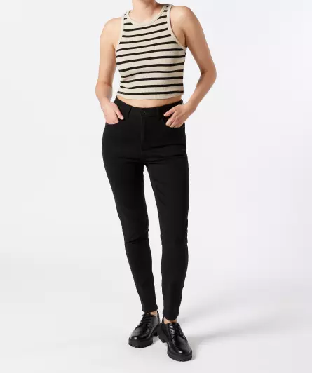 Jeans met hoge taille