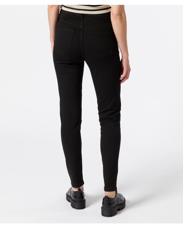Jean taille haute femme, noir (KiK Jeans High-waist (schwarz)) — KiK, produit allemand authentique au Maroc