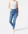 Jeansy z efektem sprania niebieski jeans