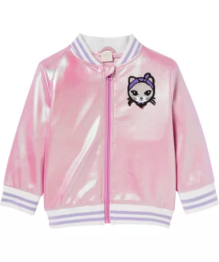 Glänzende Collegejacke