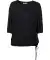 Blouse met touwtje zwart