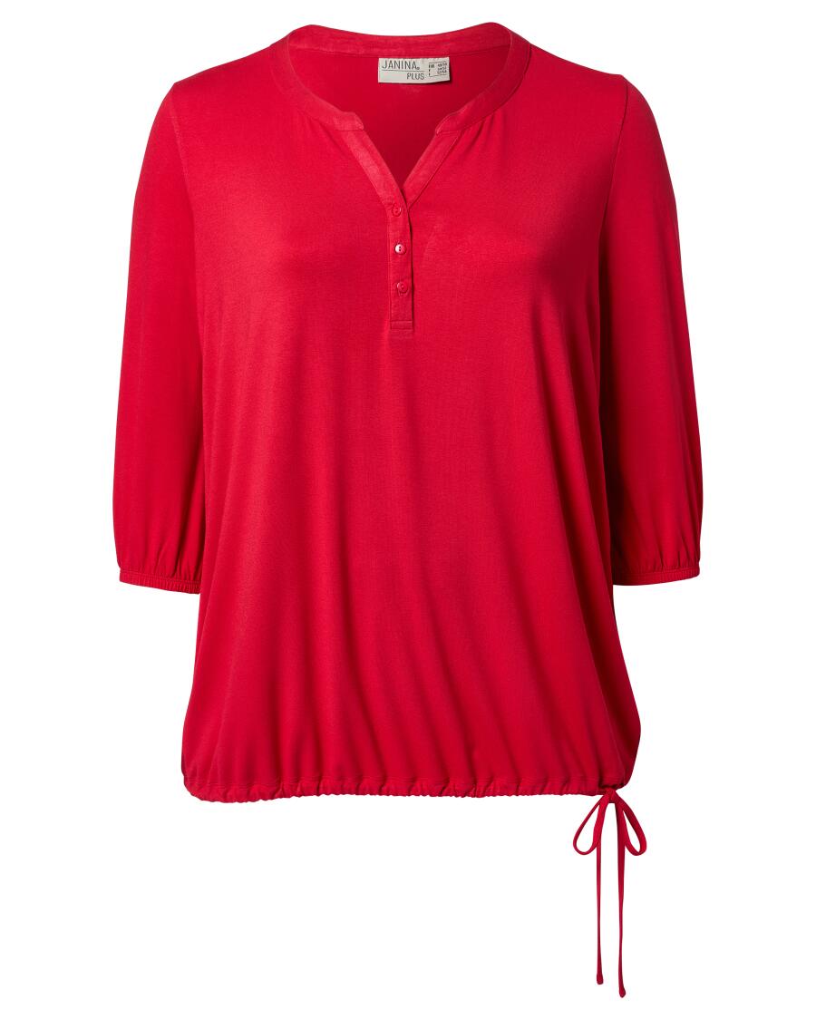 Shirt mit Schnürung rot