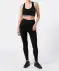 Gerippte Sport-Leggings schwarz