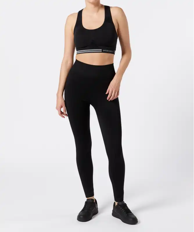 Gerippte Sport-Leggings