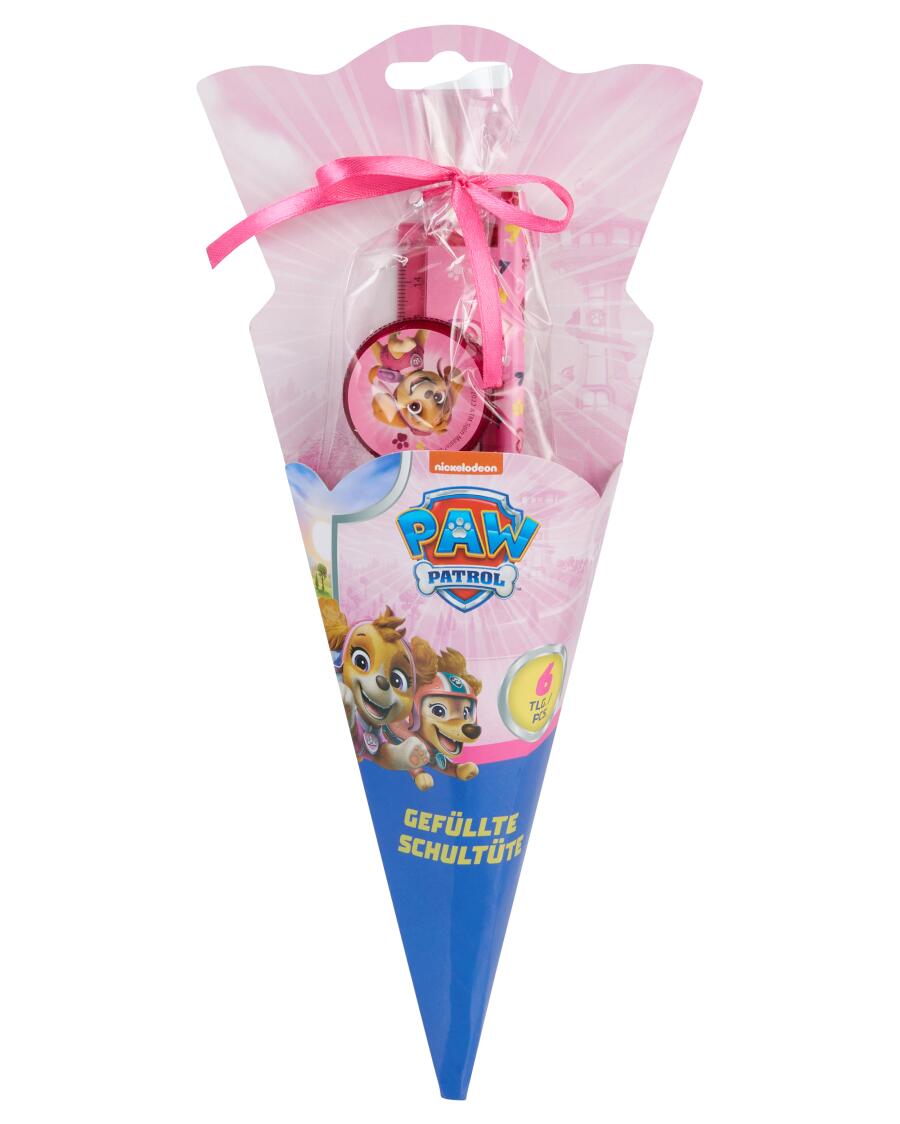 Gefüllte Lizenz-Schultüte rosa