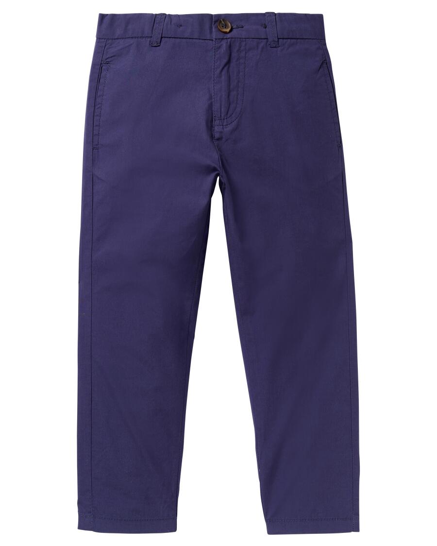 Größenverstellbare Chinohose indigo blau