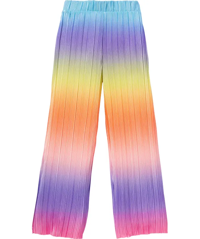 Plisseehose mit Farbverlauf