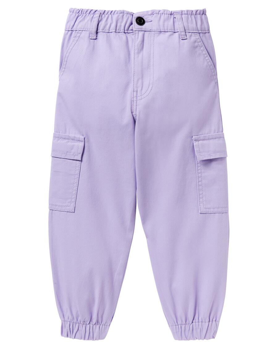 Cargohose aus Baumwolle flieder
