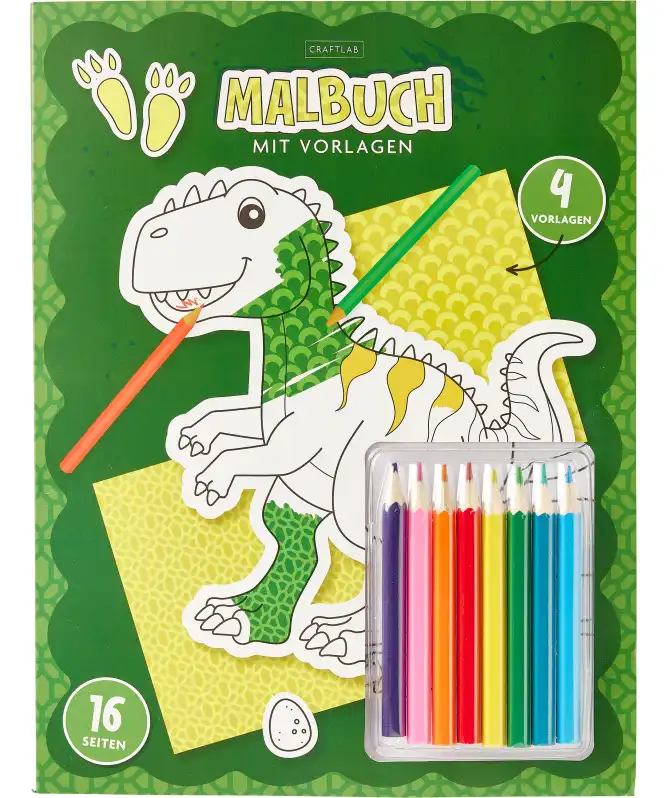 Kleurboek met doordruksjablonen