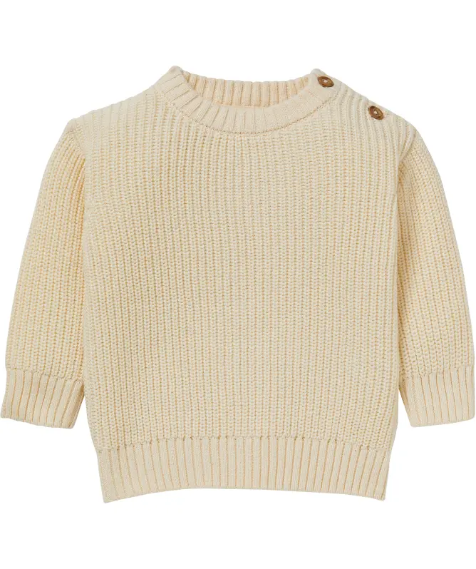 Strickpullover mit Rippbündchen