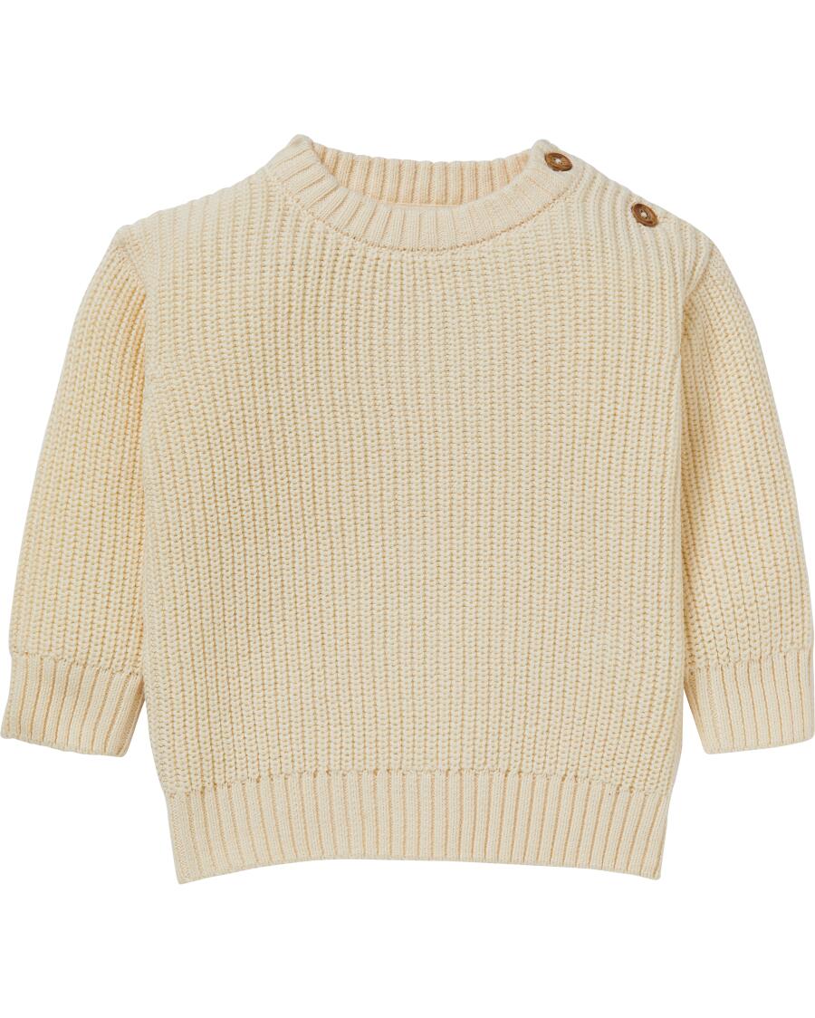 Sweter z dzianiny złamana biel