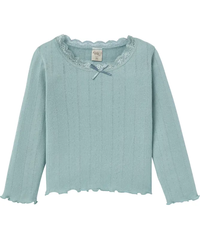 Langarmshirt mit Spitze