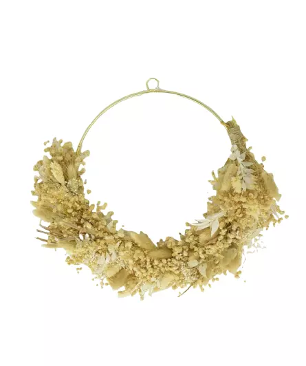 Deko-Kranz mit Trockenblumen