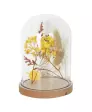 Deko-Glocke mit Trockenblumen
