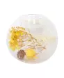 Teelichthalter mit Trockenblumen