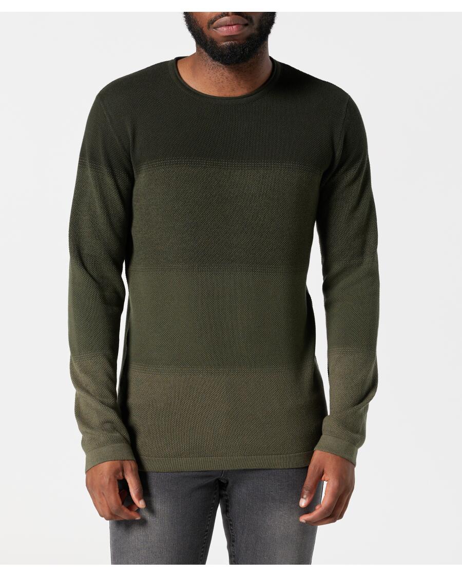 Sweter z cienkiej dzianiny khaki