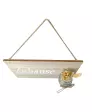 Schild mit Blumenvase