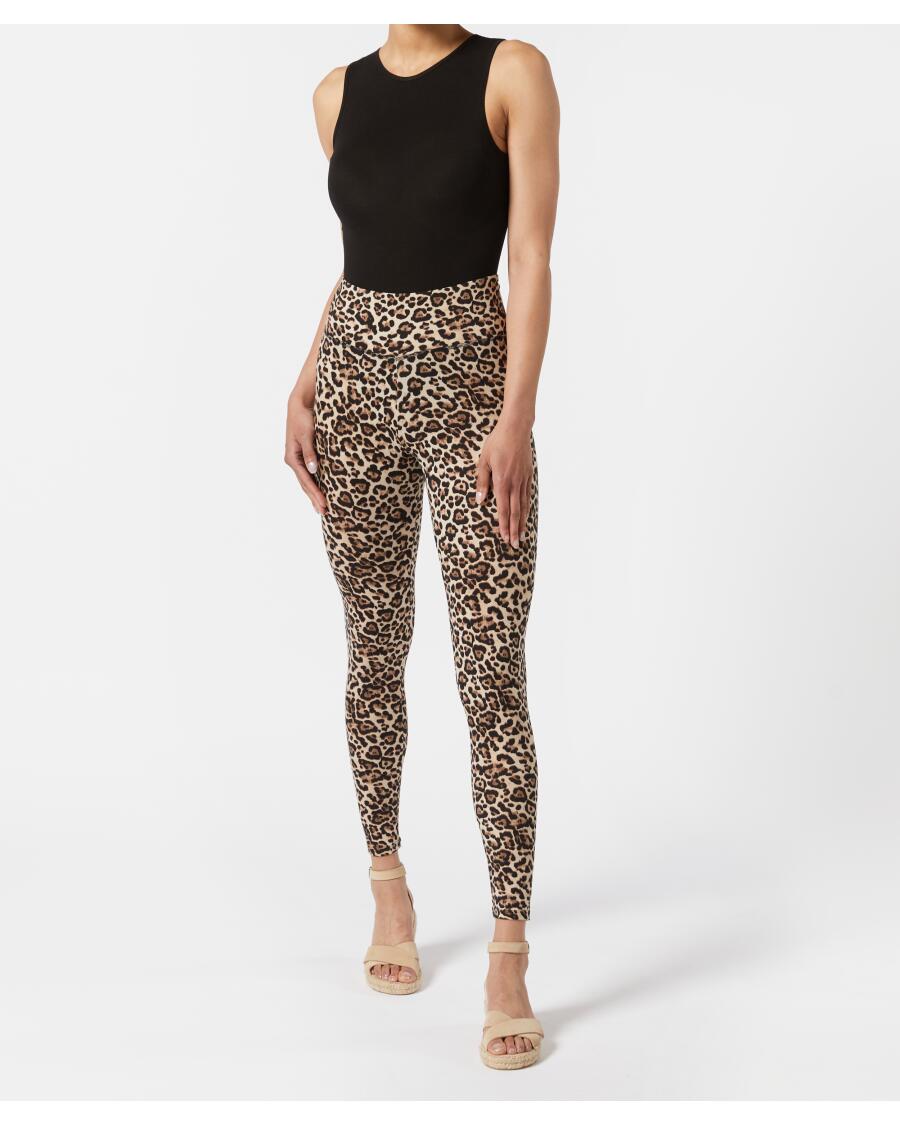 Legging Luipaardpatroon leo bruin