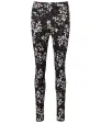 Leggings mit Blattmuster