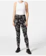 Leggings mit Blattmuster