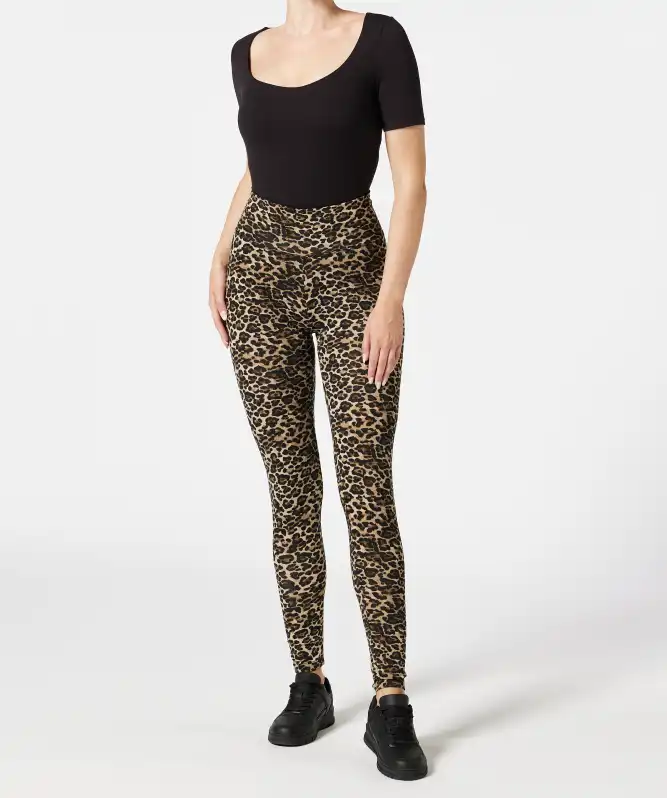 Leggings mit Leopardenmuster