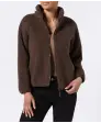Fleecejacke in Teddyoptik