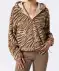 Fleecejacke Zebra hellbraun gestreift