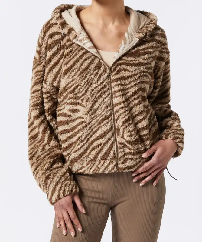 Fleecejacke Zebra