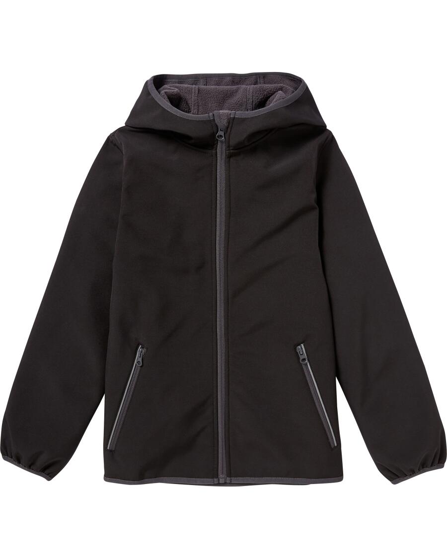 Wasserdichte Softshelljacke schwarz