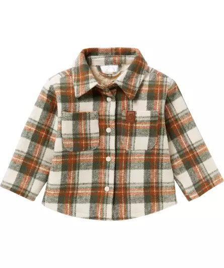 Flanelljacke mit Teddyfutter