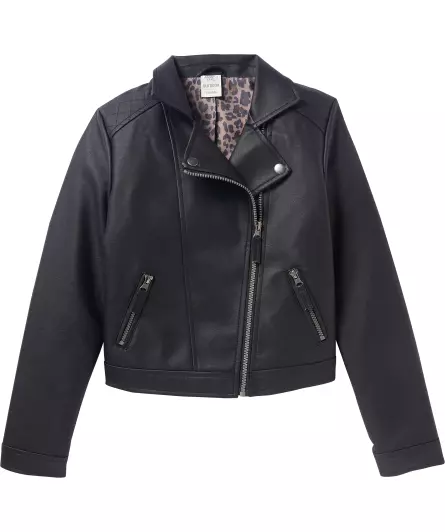 Schwarze Bikerjacke