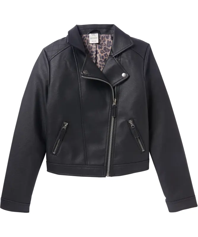 Schwarze Bikerjacke